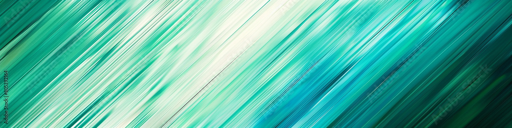 acute diagonal stripes of turquoise and mint green, ideal for an elegant abstract background