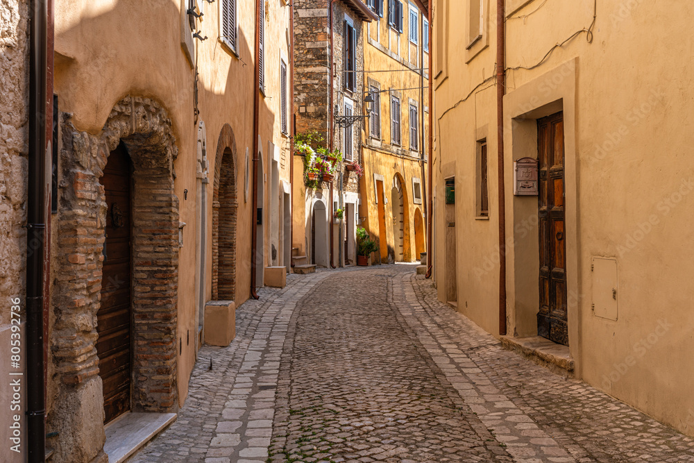 Fototapeta premium Scenic sight in the village of Filacciano, in the Province of Rome, Lazio, Italy.