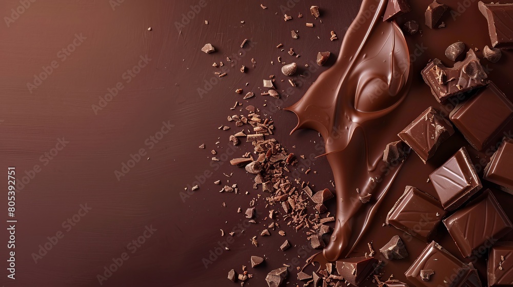 chocolate commercial advertisement banner with copy space 300 dpi chocolate commercial advertisement banner with copy space 300 dpi