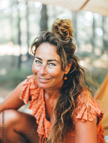 Scandinavian woman with a c...