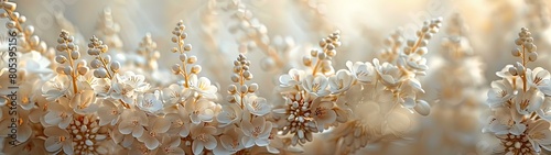 White wisteria floral background  best for web  banner  travel  and tranquil background.