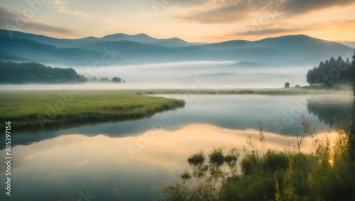 lake in the mountains