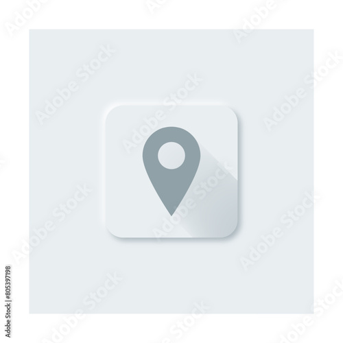 place map black fill design icon vector concept