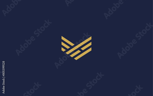 letter vh with fox logo icon design vector design template inspiration