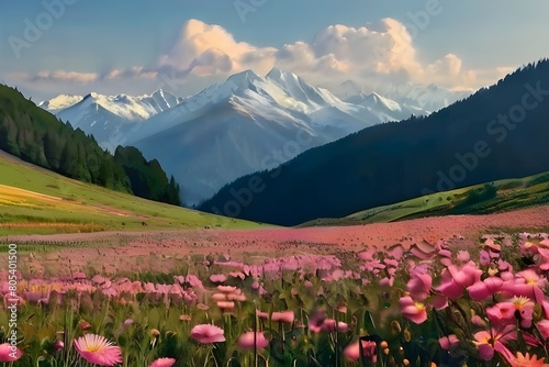 alpine meadow in the mountains © Hassan