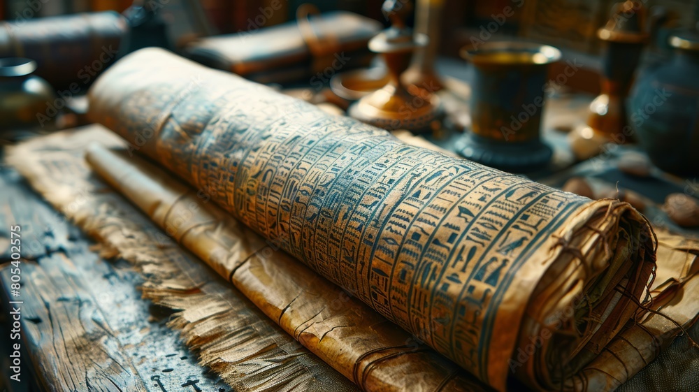 a pile of old books sitting on top of a wooden table