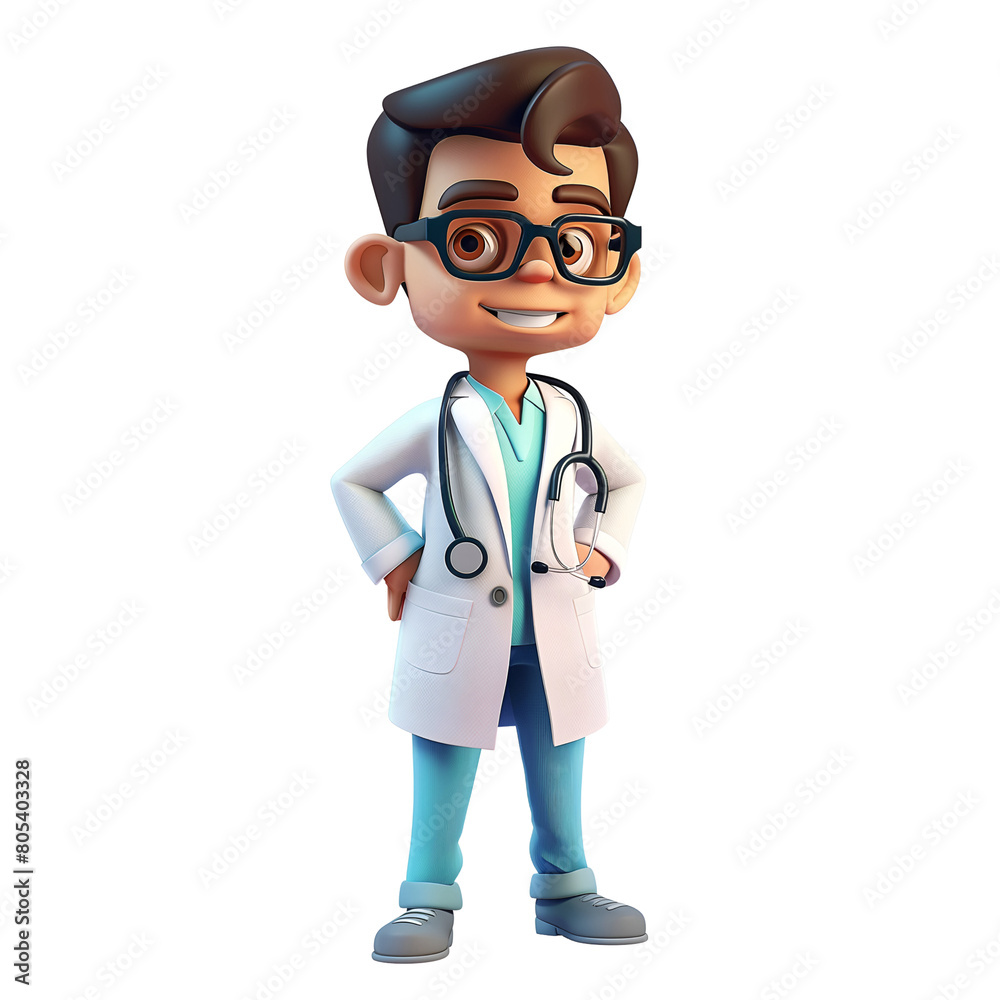 Illustration of a doctor cartoon Illustration of a doctor cartoon