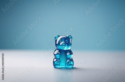 gummy bear on minimal background