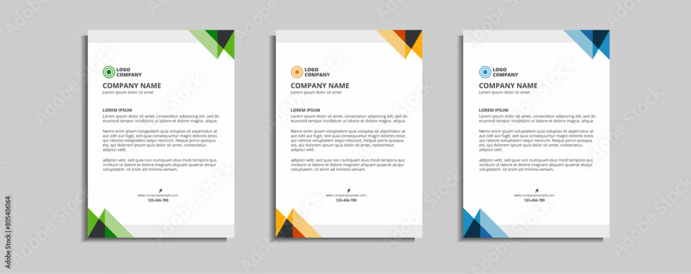 modern corporate letterhead template design modern corporate letterhead template design