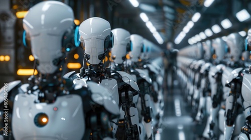 cinematic ai robot workforce wallpaper