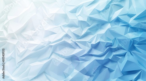 A blue and white background covered with a massive quantity of paper sheets