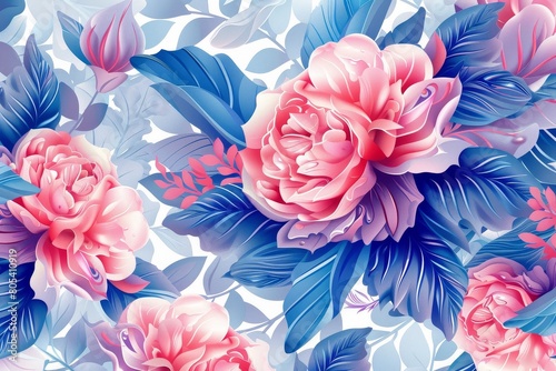 An intricate vector design featuring the text 'Ð¡ Ð”Ð½ÐµÐ¼ ÐœÐ°Ñ‚ÐµÑ€Ð¸' intertwined with a delicate pastel floral pattern.