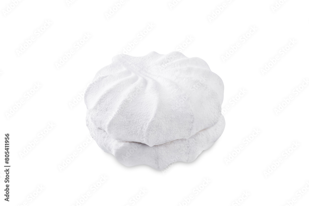 Apple zephyr, marshmallow on a white isolated background Apple zephyr, marshmallow on a white isolated background