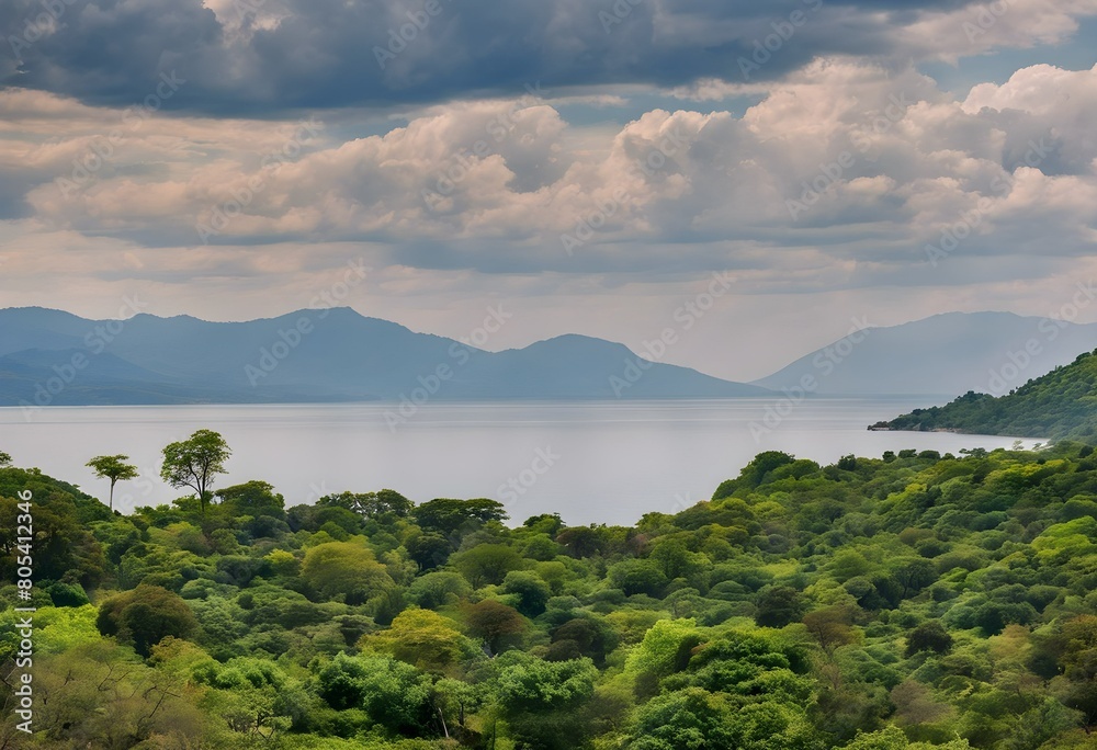 A view of Lake Malawi in Africa