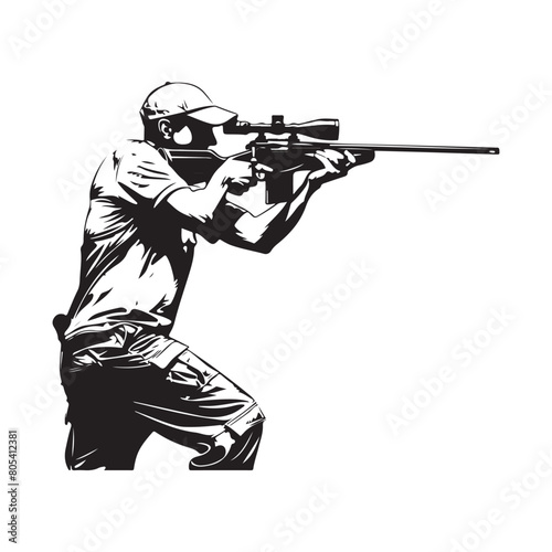 Shooting Sport Image vector. Illustration of a Shooting sport