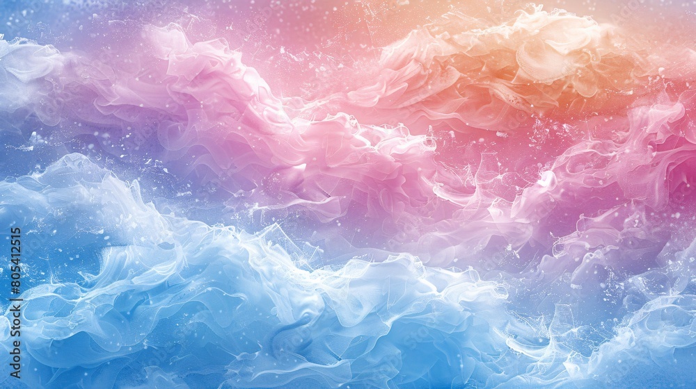 Blue and pink water blending together in a colorful background Blue and pink water blending together in a colorful background