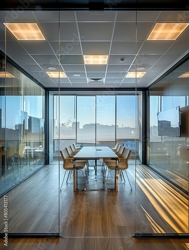 Empty meeting room in office