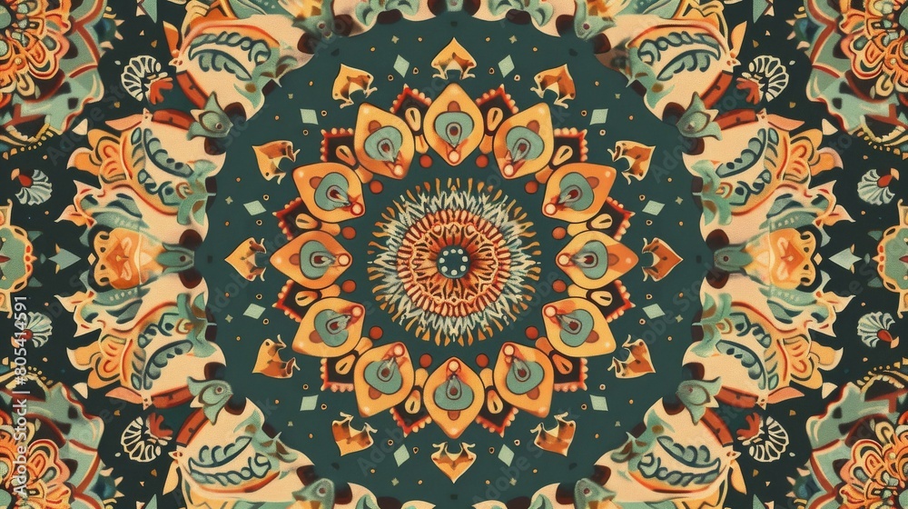 Kaleidoscopic elegance a symphony of patterns and colors