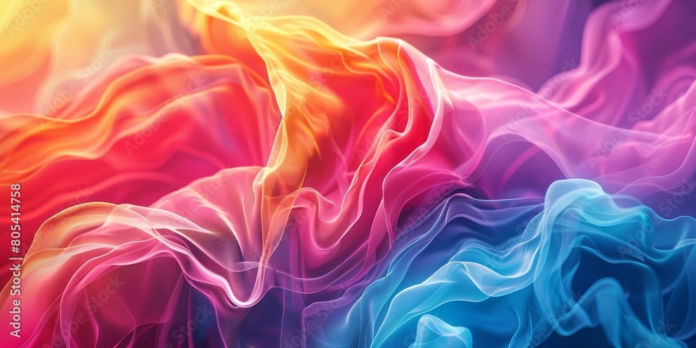 Close Up of Colorful Smoke Background