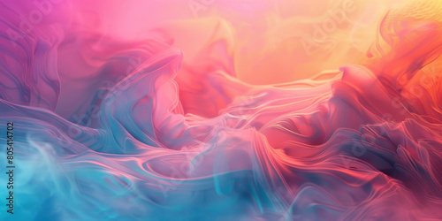 Multicolored Background With Abundant Smoke