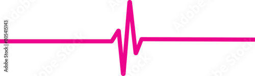 Heartbeat line. Pulse trace. Emergency ekg monitoring. Heart beat. Electrocardiogram vector illustration.