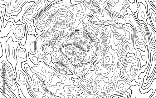 Abstract design with Seamless pattern with lines Topographic map. geographic mountain relief.  Generated conceptual elevation map. Topography and geography map grid abstract backdrop.