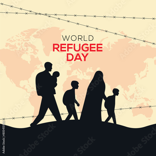 World refugee day banner campaign