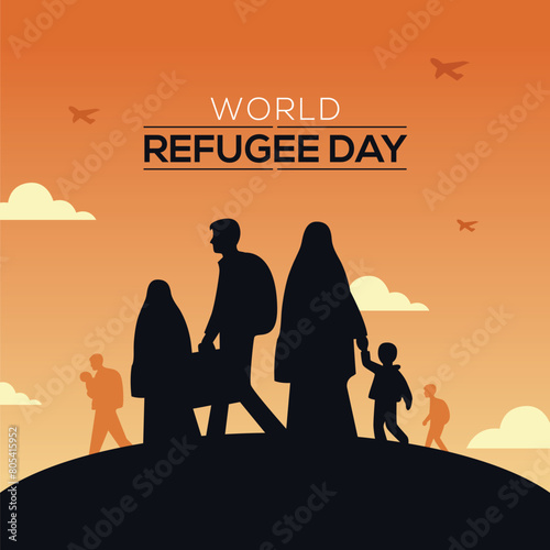 World refugee day banner campaign