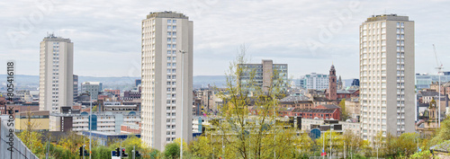 Εκτύπωση καμβά High rise council flats in Glasgow city