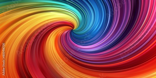 Colorful Background With Spiral Design