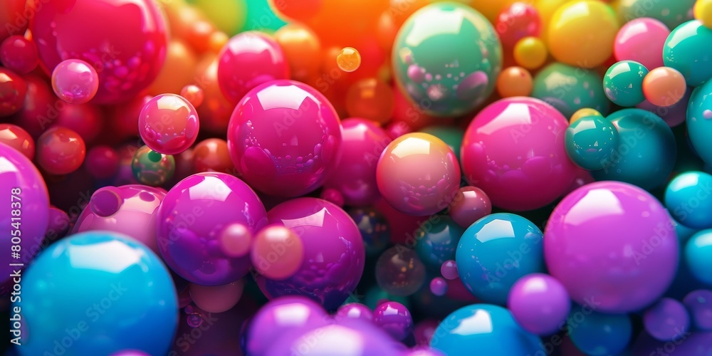 Colorful Balls Close Up Colorful Balls Close Up