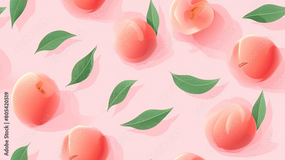 seamless pattern of sweet peaches backgrounds illustrations seamless pattern of sweet peaches backgrounds illustrations