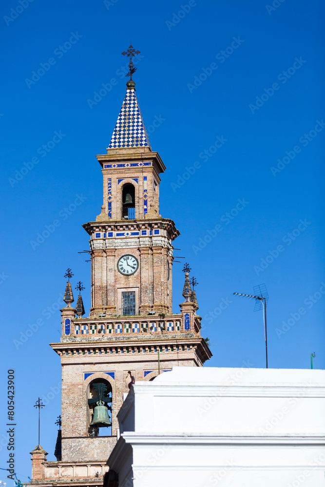 Fototapeta premium Bell Tower of Santa Maria Church, Carmona, province of Seville, Spain