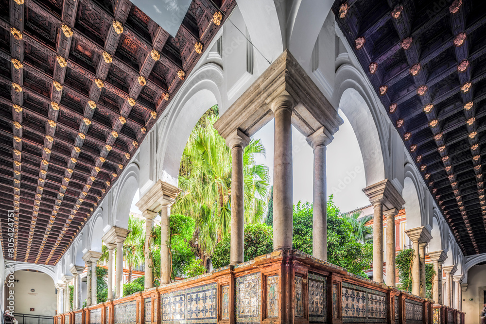 Fototapeta premium Claustro mayor (main cloister), Museum of Fine Arts, Seville, Spain
