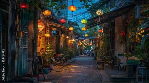 Little street of Ho Chi Minh city  Vietnam