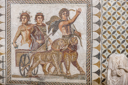 фотографія Roman Mosaic of Bacchuss Triumph, 3rd Century