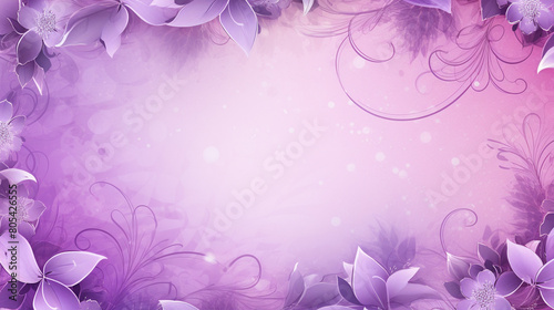 Purple vintage background  ornamental flowers