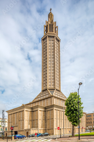 St. Joseph's Church, Le Havre, France, design by Auguste Perret (1951-1958) photo