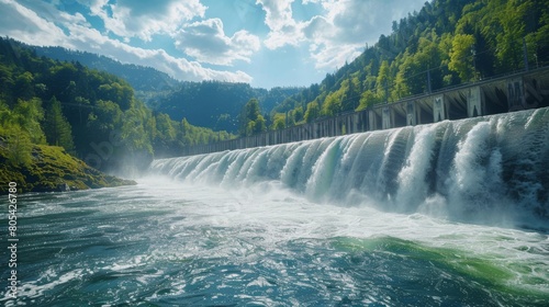Hydropower plants can be run-of-river,  where water flows naturally without the need for a reservoir,  or storage-based,  with reservoirs for water storage photo