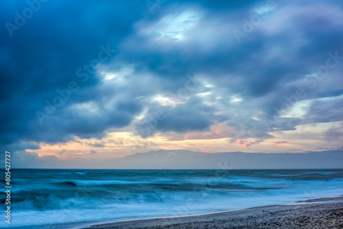 Winter Waves at Almeria, Andalusia, Spain