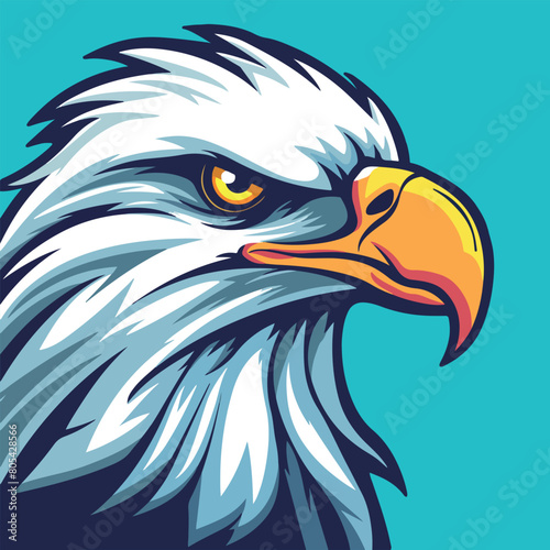 Eagle sports mascot vector illustration © Generative Ai