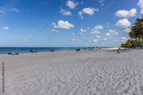 Naples Beach Blue Sky White Sand May 2024