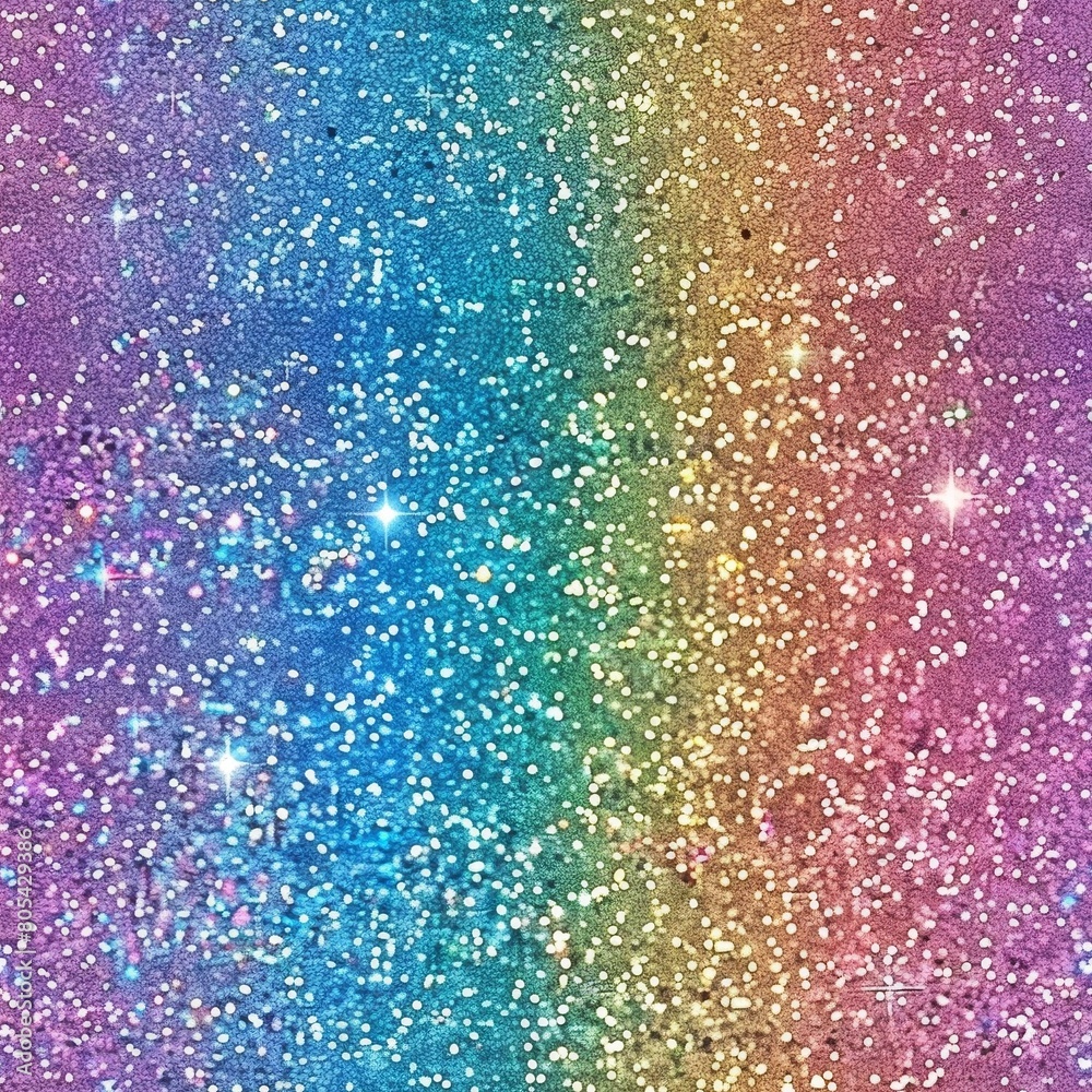 Fototapeta premium Rainbow pastel glitter sparkle textures pattern background