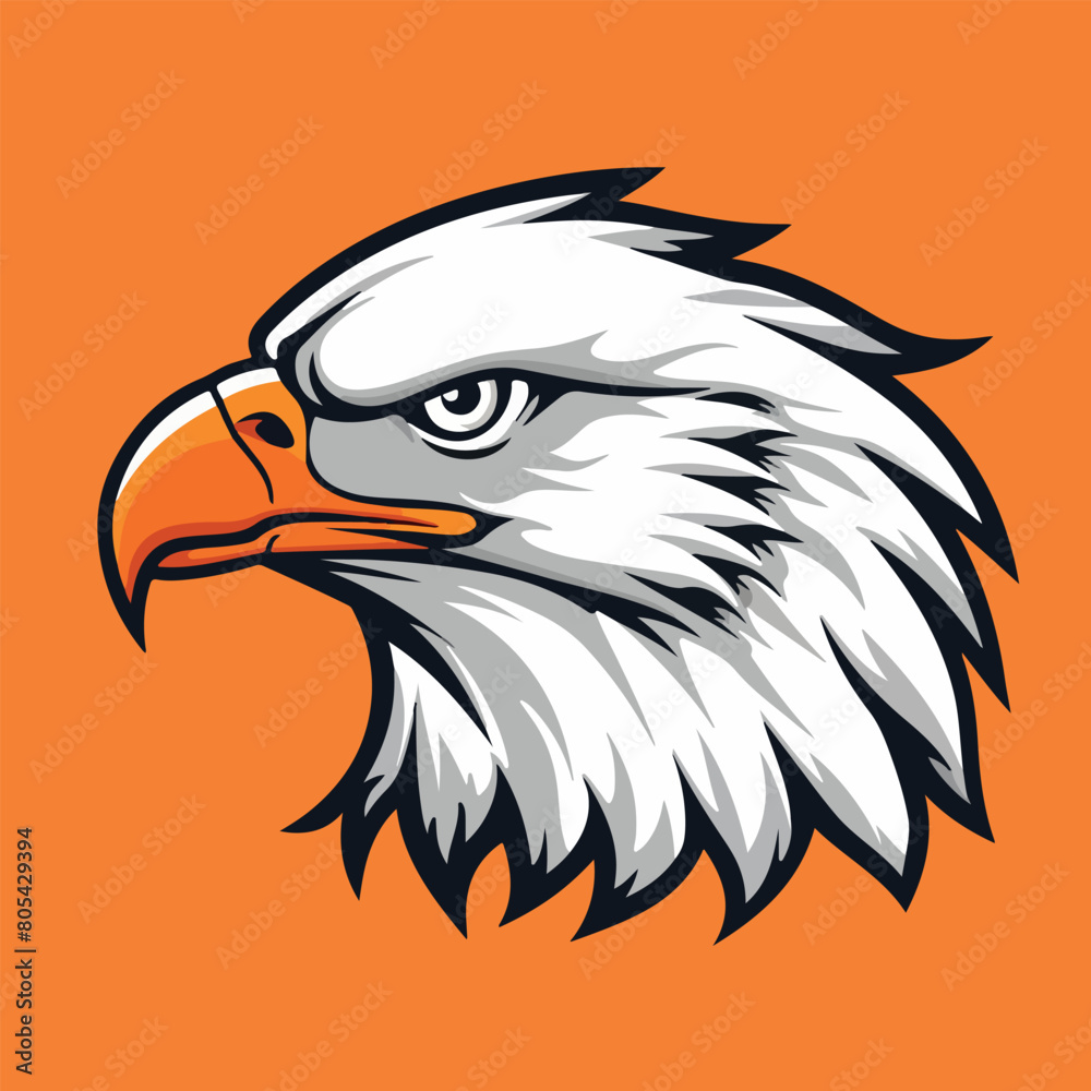 Fototapeta premium Eagle sports mascot vector illustration