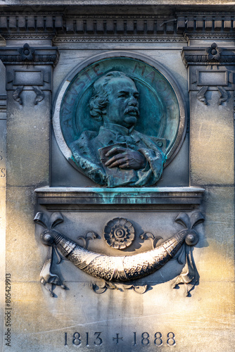 Auguste Maquet's Tomb at Pere-Lachaise Cemetery in Paris photo