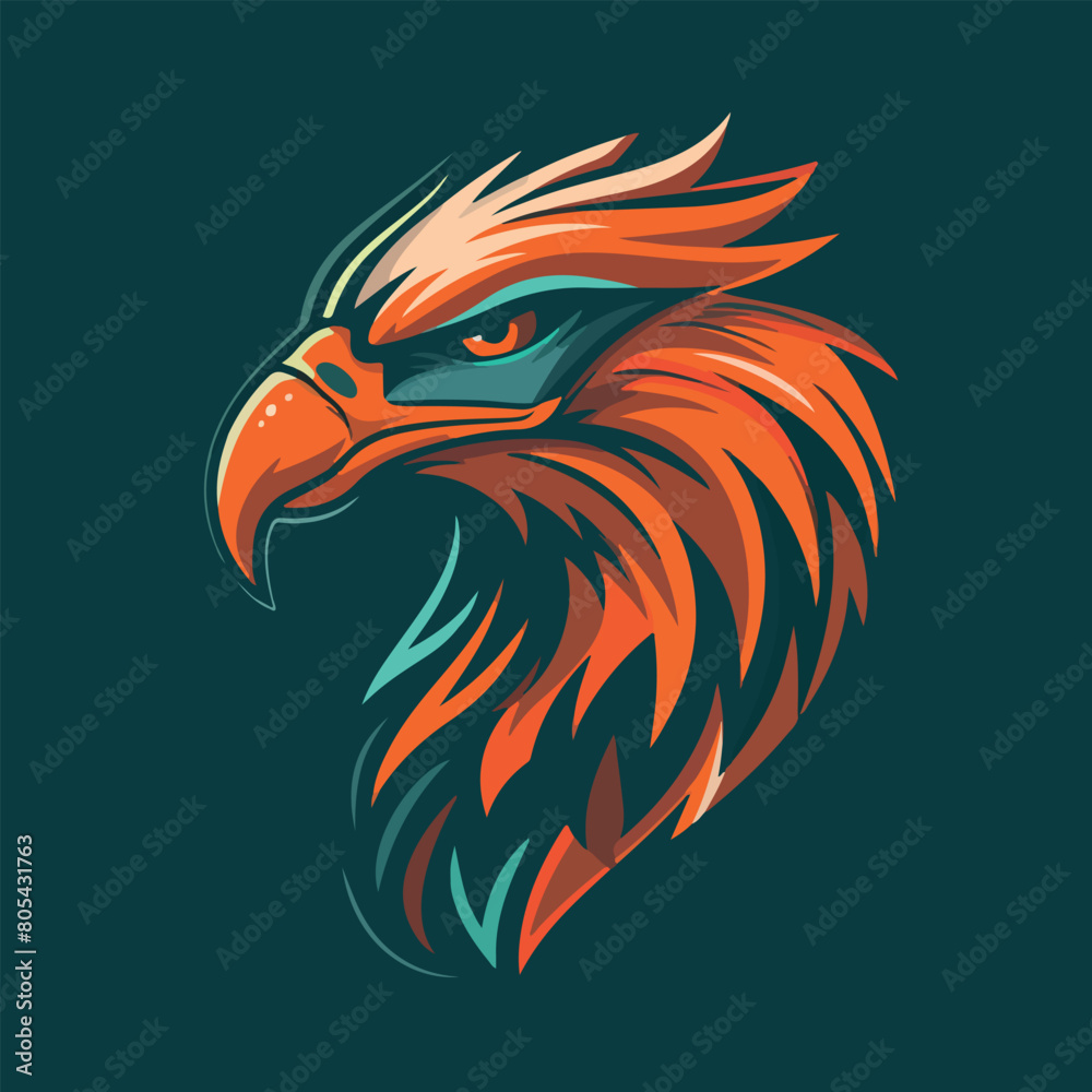 Obraz premium Eagle sports mascot vector illustration