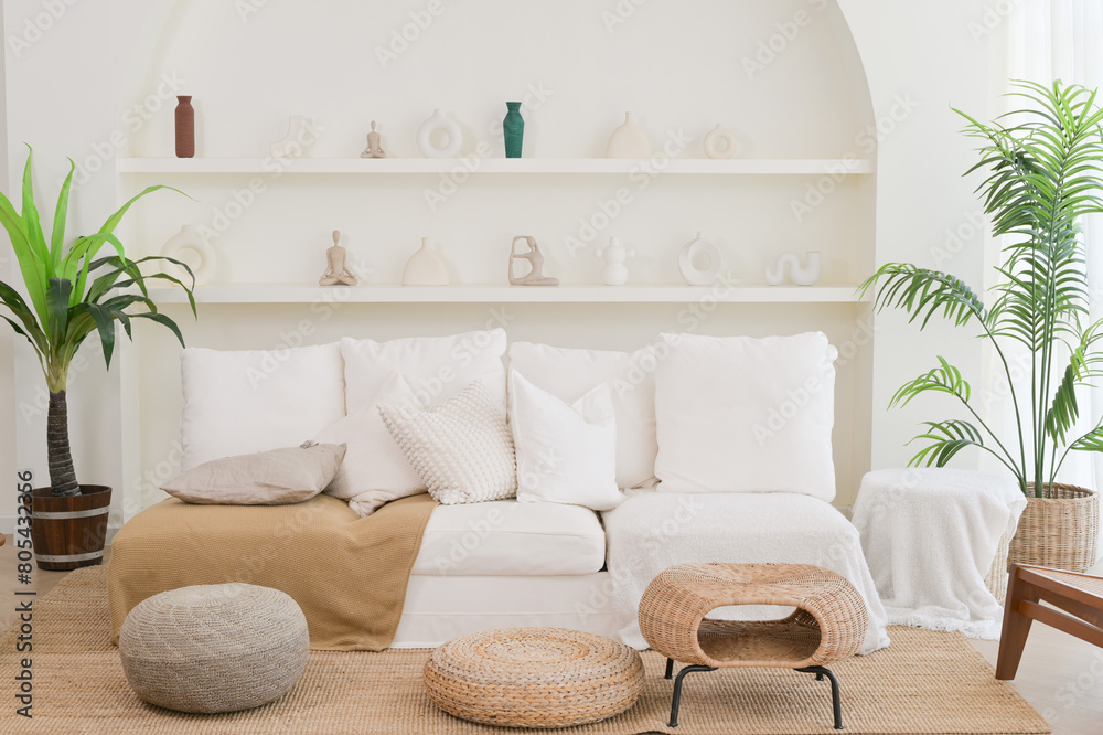 modern interior design of modern minimal living room