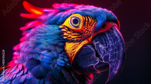 Neon Wildlife Birds: Mesmerizing images of neon-lit birds © MAY