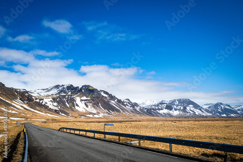 Empty roads on Snæfellsnes Peninsula, Iceland photo