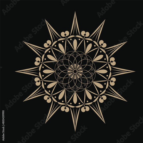 Luxury mandala background with golden arabesque pattern Arabic Islamic east style. Ramadan Style Decorative mandala. Mandala for print, poster, cover, brochure, flyer